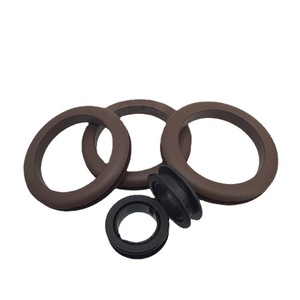 Rubber Cable Management Ring Brown Round Sealing Wire Guide For Office Desk <b>Computer</b> Furniture Hardware <b>Accessory</b> - Product Image 5