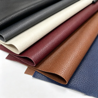 Cuir synthétique en silicone à texture litchi, imperméable et résistant aux taches, pour sièges automobiles, sacs, rembourrage médical, sur mesure