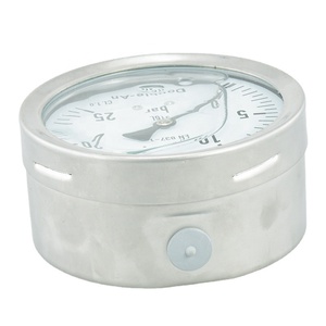 Aço inoxidável <span class=keywords><strong>Bourdon</strong></span> Tubo Vácuo Água Combustível Alta Baixa Refrigeração Gás Ar Óleo Hidráulico Manômetro Manômetro - Product Image 3