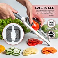 Xlr Nieuwe Collectie Multi Handheld Mandoline Snijmachine Met Verstelbare Roestvrijstalen Messen Fruit-En Groentesnijder