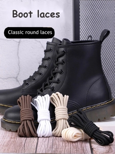 1 paire de <span class=keywords><strong>lacets</strong></span> ronds en coton ciré pour <span class=keywords><strong>chaussures</strong></span> de <span class=keywords><strong>randonnée</strong></span>, <span class=keywords><strong>lacets</strong></span> en cuir Oxford, <span class=keywords><strong>lacets</strong></span> en cuir imperméables - Product Image 3