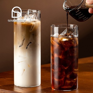 Vasos de Vidrio de Borosilicato Transparentes, Altos, Delgados y Cilíndricos para Café, Vasos Simples y Rectos para Beber Cócteles, Vasos <span class=keywords><strong>Tom</strong></span> Collins - Product Image 1