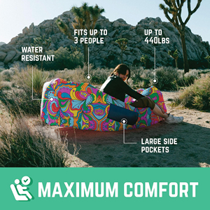 Wholesale Camping Accessories Outdoor <b>Inflatable</b> <b>Sofa</b> <b>Inflatable</b> Lounger Air <b>Sofa</b> Pink <b>Inflatable</b> Couch <b>Sofa</b> for Camping - Product Image 3