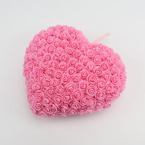 Decoração de Parede em Forma de Coração com Rosas Artificiais MEICHUANGHUI, Arte de Parede Romântica Personalizada para Casamentos e Dia dos Namorados - Product Image 2