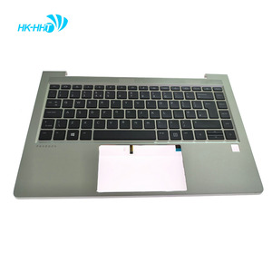 Cubierta de teclado retroiluminada superior para computadora portátil plateada con reposamanos para HP <span class=keywords><strong>Probook</strong></span> 440 <span class=keywords><strong>G8</strong></span> <span class=keywords><strong>445</strong></span> <span class=keywords><strong>G8</strong></span> 640 <span class=keywords><strong>G8</strong></span> <span class=keywords><strong>G8</strong></span> para el ordenador portátil de color plateado de la parte superior del Reino Unido - Product Image 1