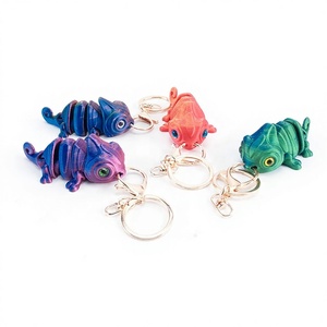 Novedad 2026: Llavero de lagarto 3D adorable con ojos simulados, colgante para bolso, juguete decorativo sin empaque - Product Image 3