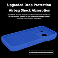 Coque de téléphone antichoc en silicone liquide avec rebord de protection de l'appareil photo, design anti-poussière pour boutons, pour modèles iPhone 16 17 Pro/Pro Max (vente en gros)