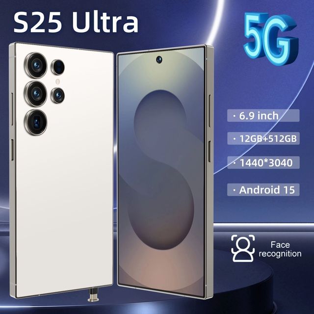 Hot Selling 2026 New S25 Ultra Smartphone 6.9 Inch HD 144Hz Camera 108MP Dual SIM Card Unlocked Built-In Pen Global Version