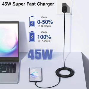 Cargador Superrápido Original de 45 W con Adaptador PD, Puerto <span class=keywords><strong>Tipo</strong></span> C PD de Carga Rápida para Samsung S24 S25 S26 S23 Ultra, Enchufe EU/US/UK - Product Image 3