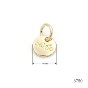 의류 액세서리 작은 열쇠 고리 태그 금속 지갑 로고 플레이트 의류 용 맞춤형 새겨진 라벨 태그