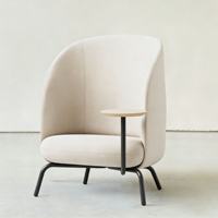 Fauteuil individuel de luxe à dossier haut, design élégant, pour bureaux de vente, hôtels et salles d'accueil