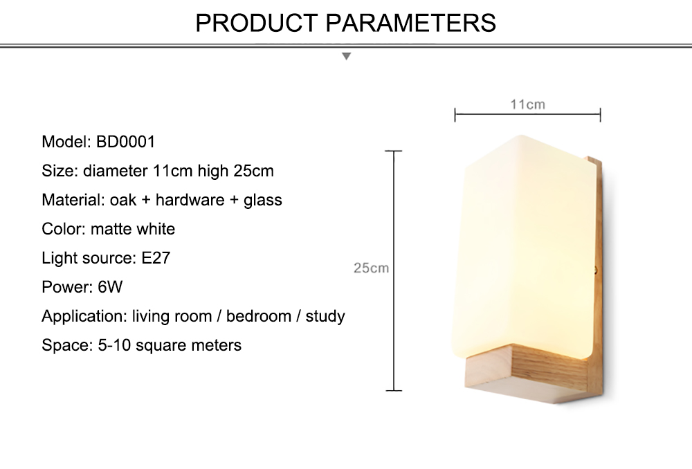 Creativity Indoor Modern Wall Lamp Lights Bedroom Corridor Decorative Nordic Wooden Wall Lamp For Bedroom