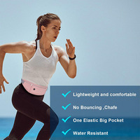 Ceinture de course ajustable et respirante avec logo personnalisé, vente en gros, pour la course à pied, le fitness et l'exercice, sac banane porte-téléphone avec 3 poches