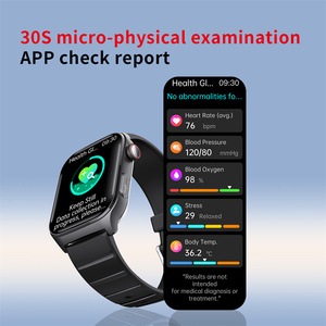 Thành phần cơ thể ECG giám sát HRV báo cáo theo dõi tập thể dục F320 sức khỏe đồng hồ thông minh Nam Nữ với ba hạt thép không gỉ - Product Image 4