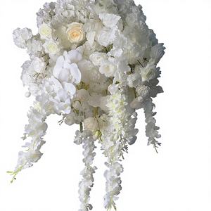 Centros de Mesa de Flores Artificiales LEDA, Nuevos y Populares, Centros de Mesa Blancos para Bodas y Hogar, Bolas de Espuma Floral - Product Image 1