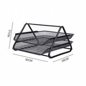 Steel Mesh Office 2 Tiers Document <b>Tray</b> Holder - Product Image 2