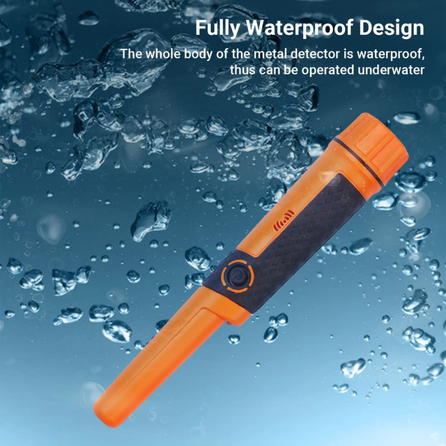 Metal Detector Pinpointer, Waterproof Pin Pointer Wand MD-710 Handheld Pinpointing Finder Probe Treasure Hunting Gold Detector