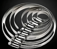 Collier de serrage de tuyau de style américain de haute qualité en acier inoxydable 304, colliers de serrage métriques et en pouces avec vis fendue