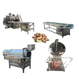 Almond Cocoa Beans Roaster Sunflower seeds Cashew Peanut Roasting Machine with cooling system