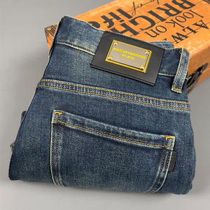 Jean droit élastique pour homme, nouvelle collection automne-hiver 2026, coupe ample, style décontracté et polyvalent, pantalon long pour homme - Product Image 3