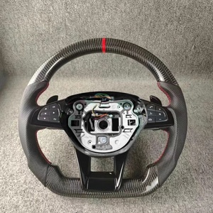 <span class=keywords><strong>Volant</strong></span> en cuir en fibre de carbone véritable personnalisé pour Mercedes-Benz, mise à niveau style <span class=keywords><strong>AMG</strong></span> W177 W204 W205 W167 W213 W222 W207 W212 - Product Image 3