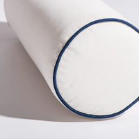 Hodon Coussin cylindrique extérieur haut de gamme personnalisé bleu marine, adapté aux chaises longues et à la décoration de la cour