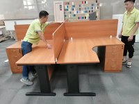 Poste de travail cubique personnalisé, cabines de centre d'appels modernes, bureaux modulaires avec cloison