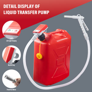 ปั๊มถ่ายน้ำมันดีเซลแบบใช้แบตเตอรี่/USB พร้อมมอเตอร์ DC  4 หัวแปลง 3.8GPM หัวฉีดแบบแมนนวล แรงดันต่ำ OEM - Product Image 3