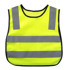 wholesale child visibility wholesale warning fluorescent yellow kids bike Reflective vest for kindergarten children