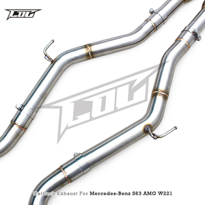 ระบบท่อไอเสีย catback แบบขัดเงาหรูหราสำหรับ Mercedes-Benz S63 AMG 6.2L W221 2008-2012 boska ท่อไอเสียสแตนเลส - Product Image 5