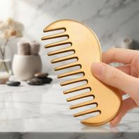 Peigne Gua Sha en laiton naturel en forme de cœur, outil de massage du cuir chevelu pour la croissance des cheveux, le lifting de la mâchoire et le drainage lymphatique de la tête