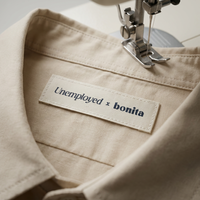 Étiquette de col personnalisée en gros pour vêtements, logo de marque tissé en coton, étiquette à coudre pour chemises, impression d'étiquettes pour vêtements
