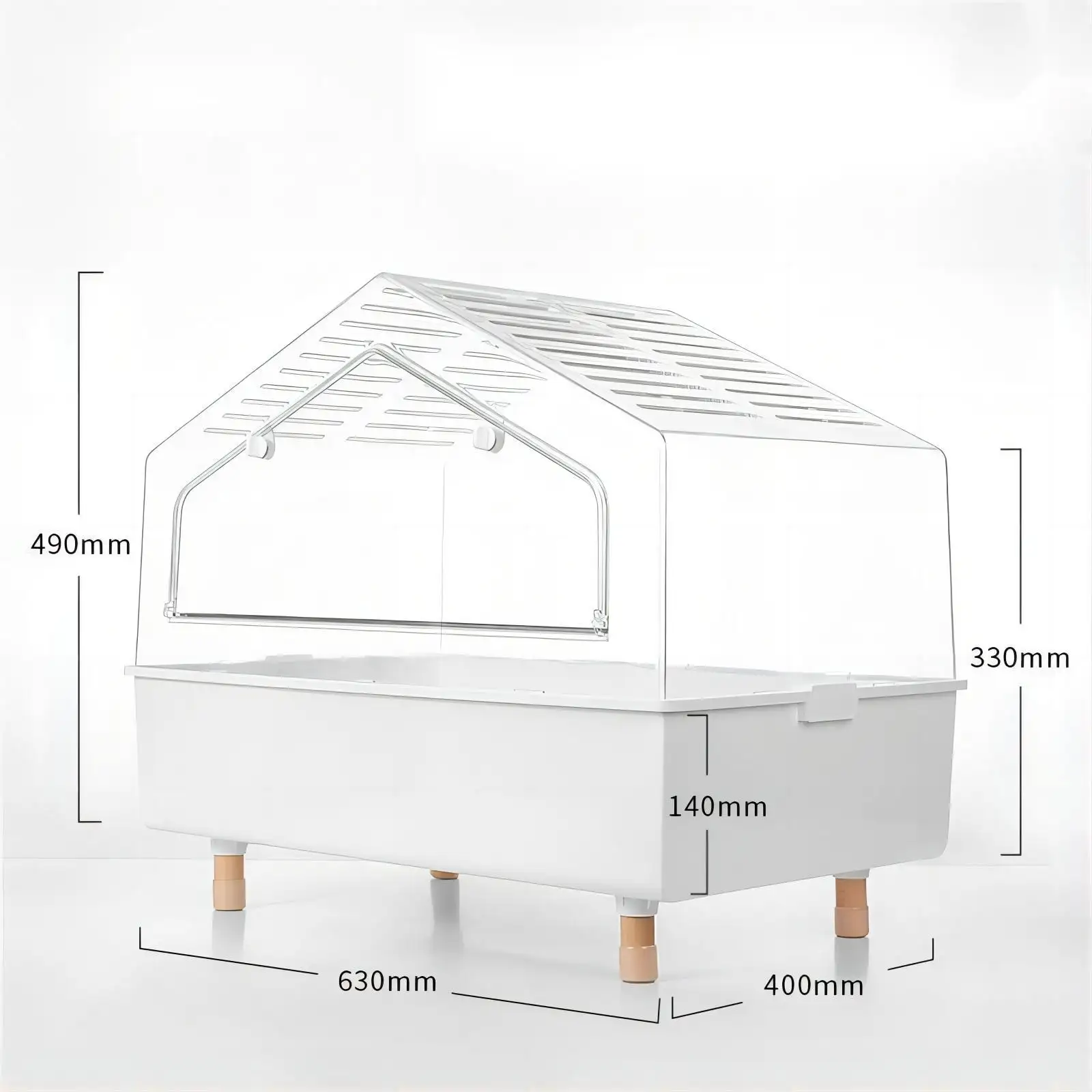 Rutin Chicken Feeding Cage Villa Cottage Transparent Acrylic Hamster Cage Supplies Extra Large Special Luxury Rat House