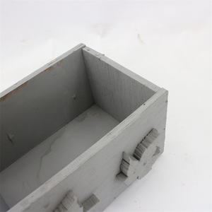 Maceta de madera de estilo <span class=keywords><strong>rural</strong></span> con compartimento de almacenamiento, adecuada para Decoración - Product Image 4