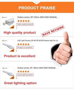 Led làm sạch ống 2ft/4ft Trần bề mặt gắn ống phẳng LED ống hẹp LED bảng điều chỉnh ánh sáng cho phá hoại bằng chứng đèn - Product Image 6