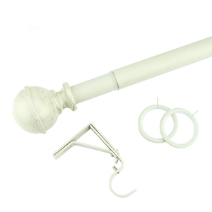 Support métallique fixe, accessoires de quincaillerie robustes et robustes, supports de <span class=keywords><strong>tringle</strong></span> à rideau réglables doubles - Product Image 5
