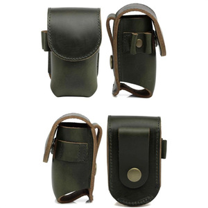 Sac de golf en cuir véritable imperméable en gros - Boucle magnétique, poche de ceinture, rangement portable à main pour 6 balles - Product Image 4