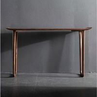 Nouvelle console murale en bois massif de style chinois, table d'entrée longue pour hôtel, meuble d'entrée inspiré du Zen, table relevable