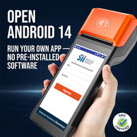 Terminal de point de vente mobile Android 14 GMS, écran 5,5 pouces, système ouvert, imprimante thermique 58 mm, NFC, 4G, WiFi pour la livraison de nourriture, R330 Plus