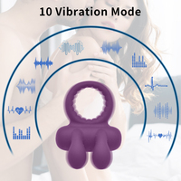 Ringe Design 10 Vibrations massage gerät für Männer, tragbare Vibrationsverzögerungsring-Massage werkzeuge, damit Männer länger halten