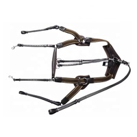 Accessoires de cuirasse de sécurité pour courses de chevaux durables en cuir de haute qualité