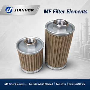 Élément filtrant d'huile hydraulique plissé en maille métallique épaissie pour système de lubrification d'unité de puissance, deux tailles - Product Image 2