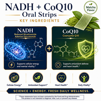 Complément multivitaminé M-VIT à dissolution rapide, sans gluten, emballé individuellement, à absorption maximale, NADH COQ10, en bandes orales