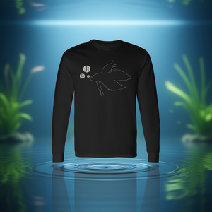 T-shirt promotionnel à manches longues Blub Blub Betta Fish - Product Image 3