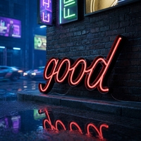 Enseigne lumineuse LED personnalisable transfrontalière pour anniversaire, néon extérieur, panneau publicitaire, caractères lumineux