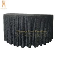 Vente chaude Velours Tissu Nappe pour Table pour Salle À Manger De Mariage Événement Banquet