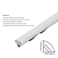 Dissipateur thermique d'extrusion d'angle 1616H vente en gros couleur taille personnalisée LED lumière linéaire LED profilé en aluminium pour bande LED
