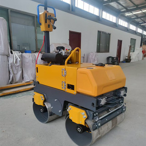 Qiyun Machines Dubbele Trommel Road <span class=keywords><strong>Roller</strong></span> Lopen Achter 0.8 Ton <span class=keywords><strong>Roller</strong></span> Te Koop Hand Gehouden Grond Rodillo Compactador - Product Image 2