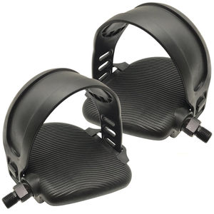 Pedales de Repuesto para <span class=keywords><strong>Bicicleta</strong></span> de Ejercicio, Correa de Goma Antideslizante, Pedales Planos Ajustables, Piezas para <span class=keywords><strong>Bicicleta</strong></span> de Gimnasio al Aire Libre - Product Image 1