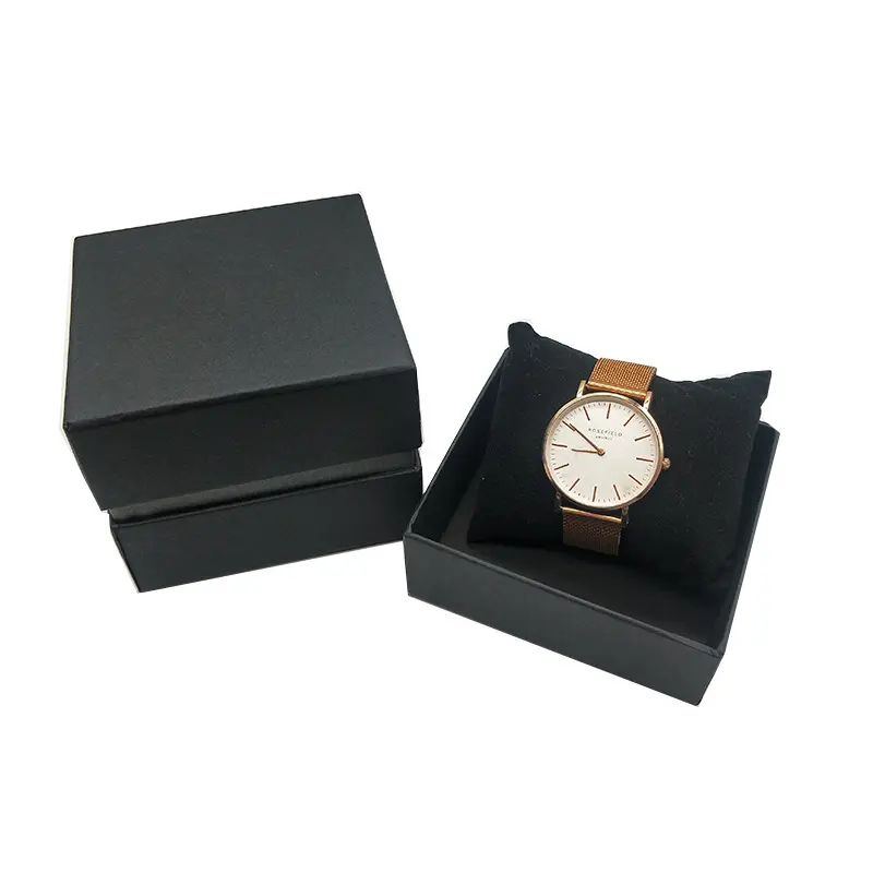 卸売カスタムスポット供給ハイエンドの時計ボックス卸売世界カバーカートン黒段ボールボックスハイエンド時計ギフトボックス